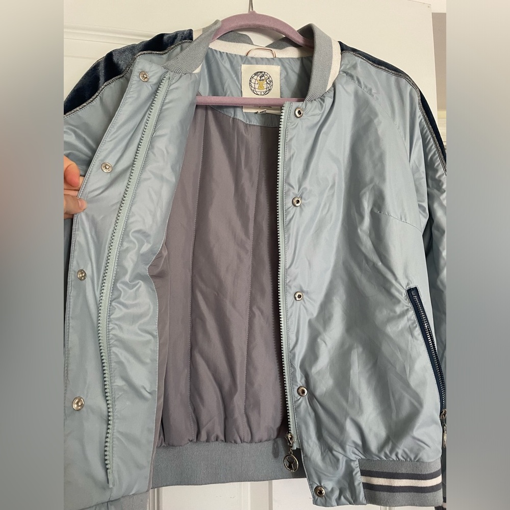 Never Worn!! Bomber Jacket From Button - image 2